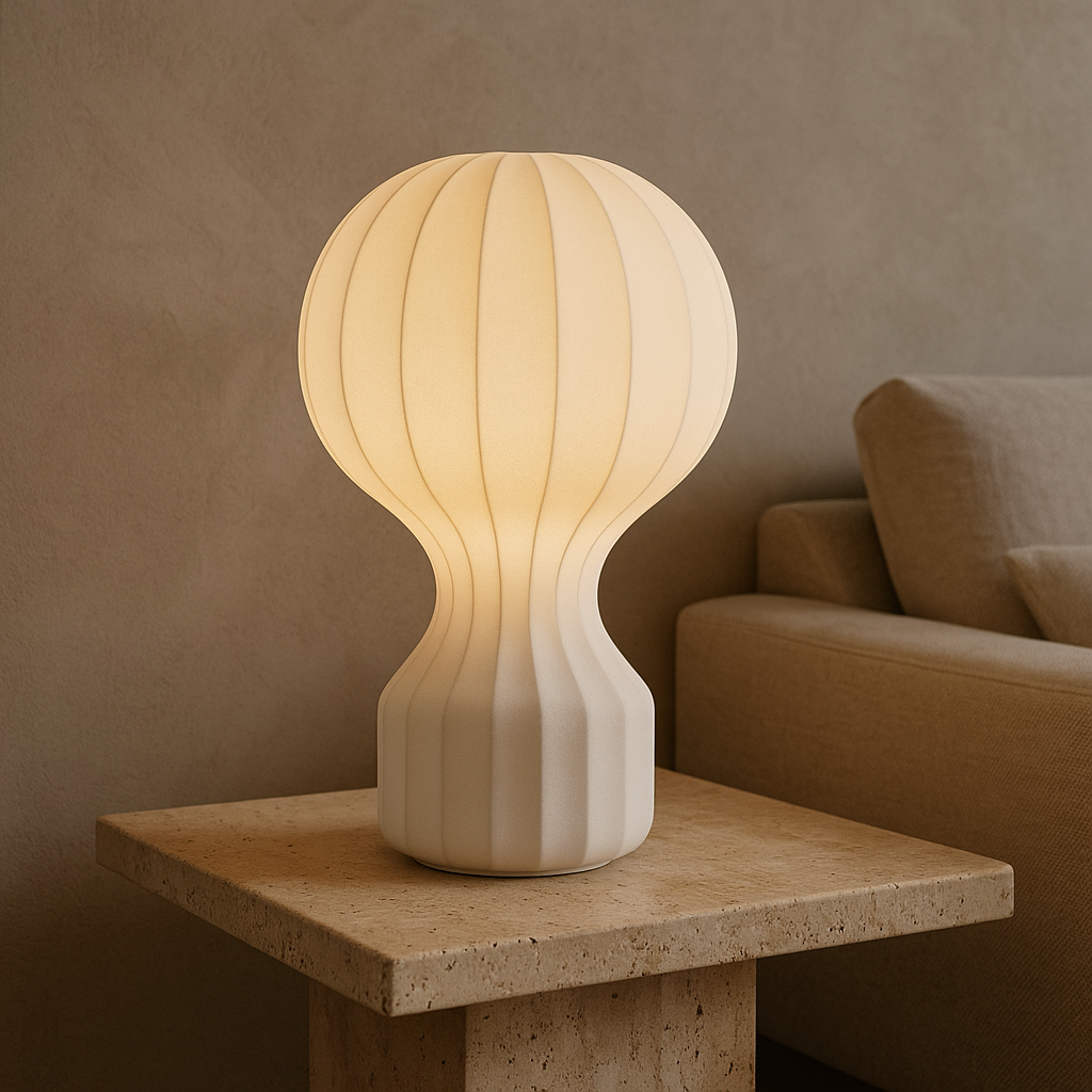 Modern Table Lamp With Soft Warm Light For Calm Decor