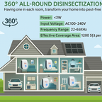 NovaGuard Penolak Tikus Ultrasonik untuk Rumah dan Taman Pasang dan Guna