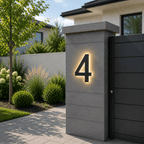 Customizable LED House Numbers for Elegant Home Identification
