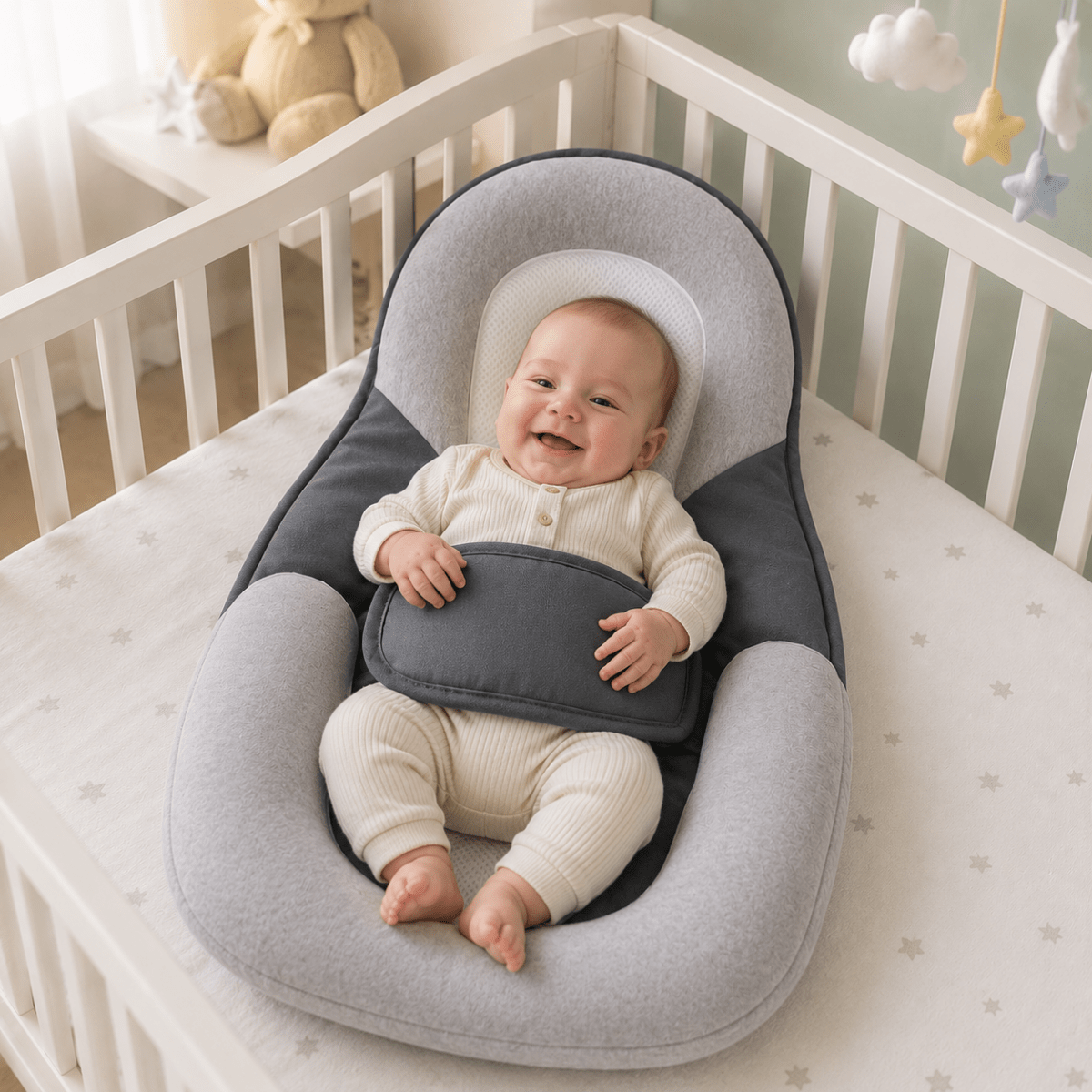 Ergonomic Baby Pillow with Gentle Incline for Daily Comfort