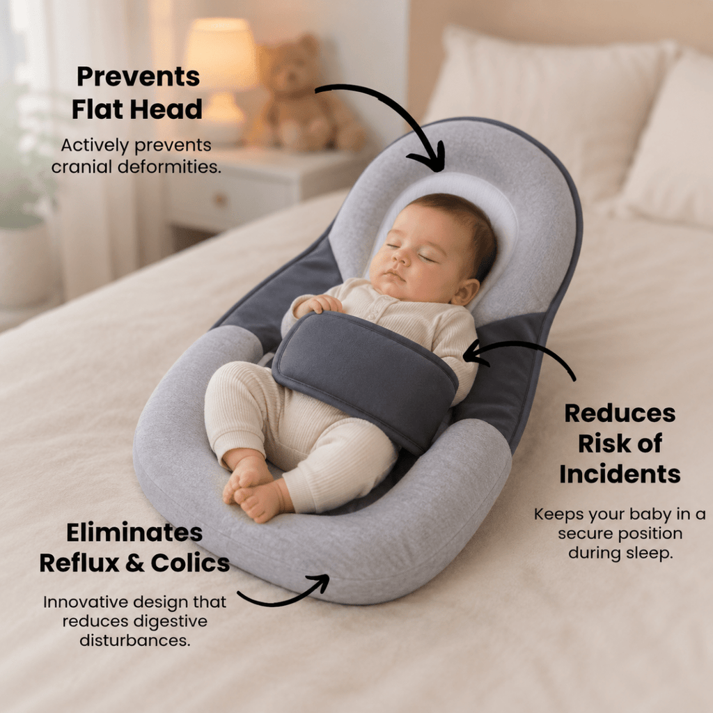 Ergonomic Baby Pillow with Gentle Incline for Daily Comfort