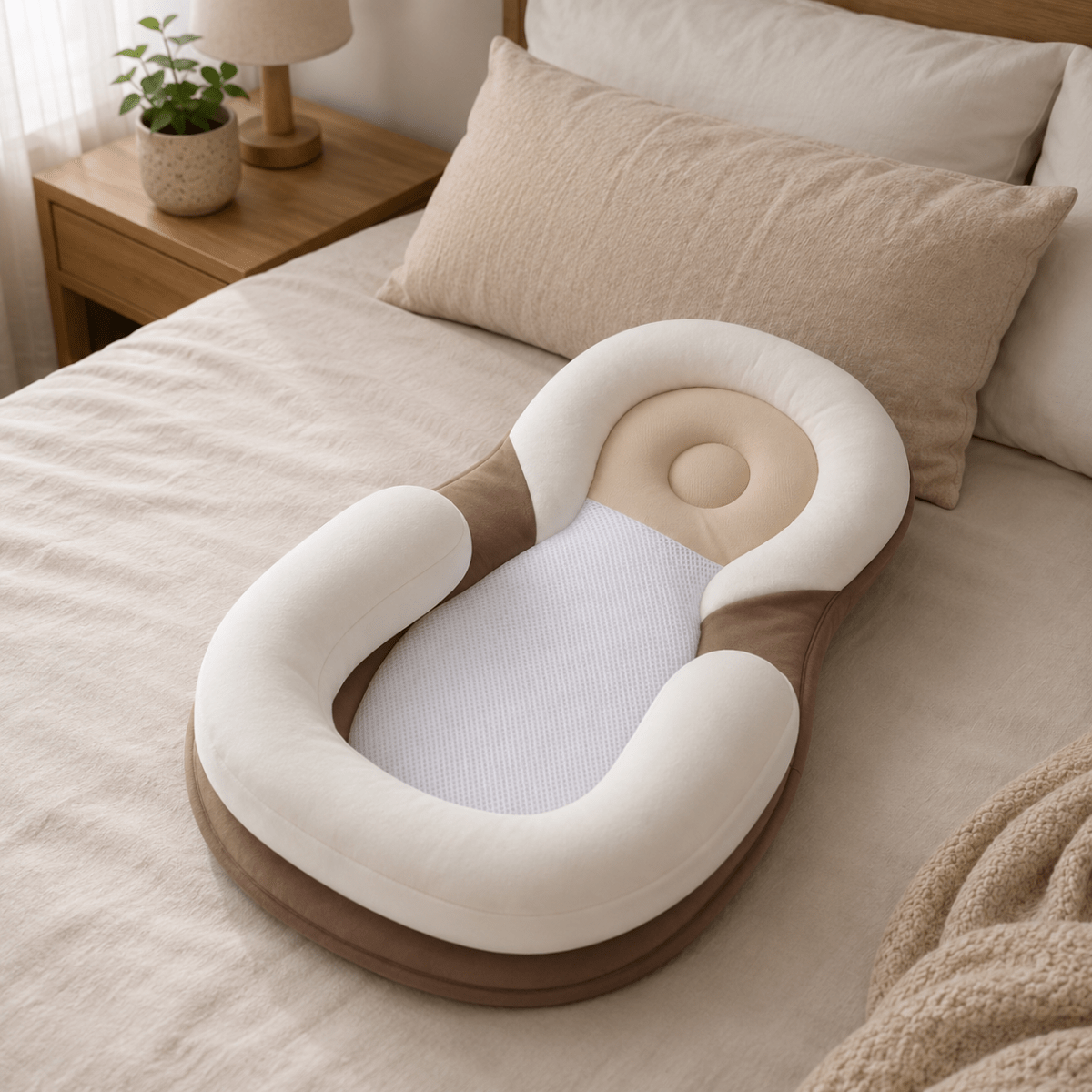 Ergonomic Baby Pillow for Gentle Support & Peaceful Sleep