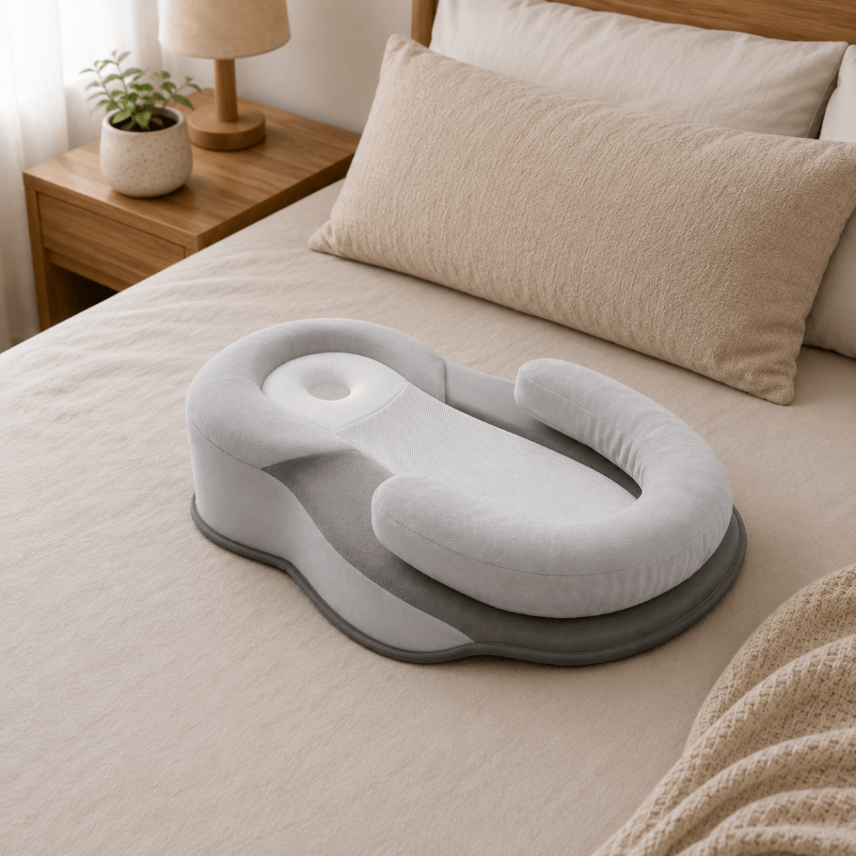Ergonomic Baby Pillow for Gentle Support & Peaceful Sleep