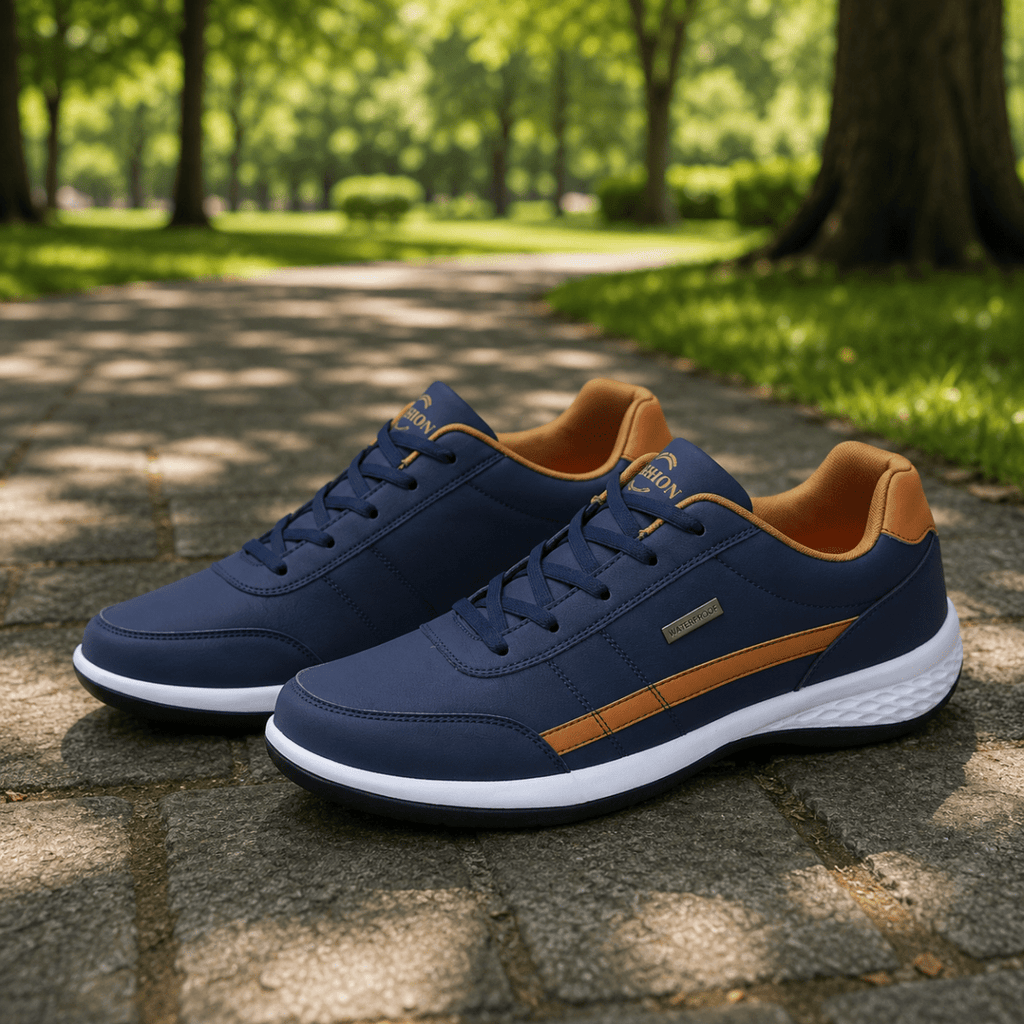 Orthopedic Leather Sneakers for Men with Excellent Comfort & Support