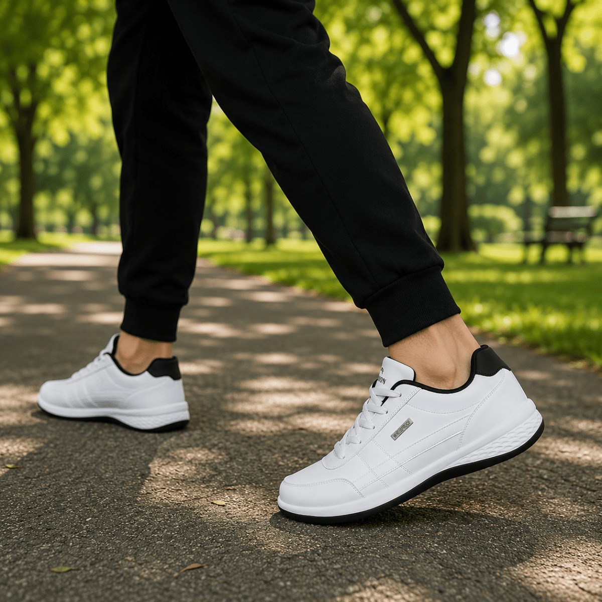 Orthopedic Leather Sneakers for Men with Excellent Comfort & Support