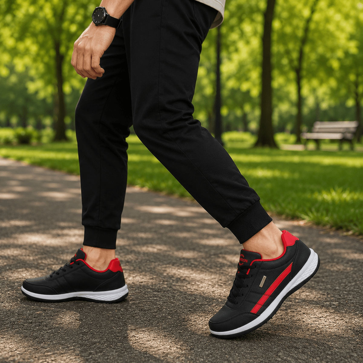 Orthopedic Leather Sneakers for Men with Excellent Comfort & Support