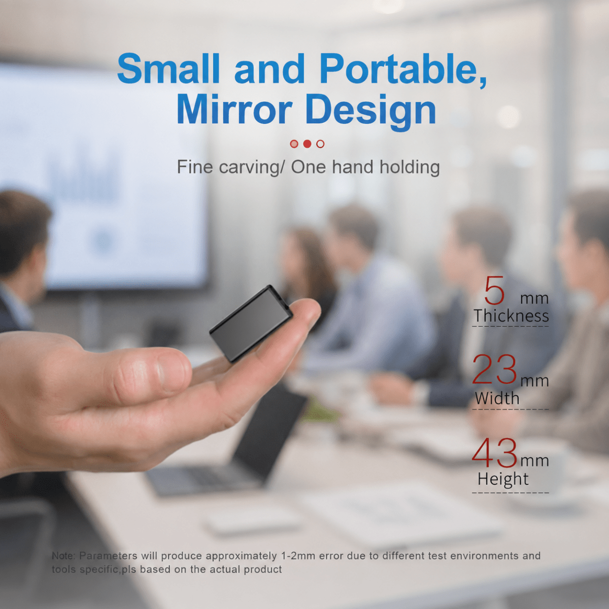 Lightweight voice recorder with voice activation & large storage