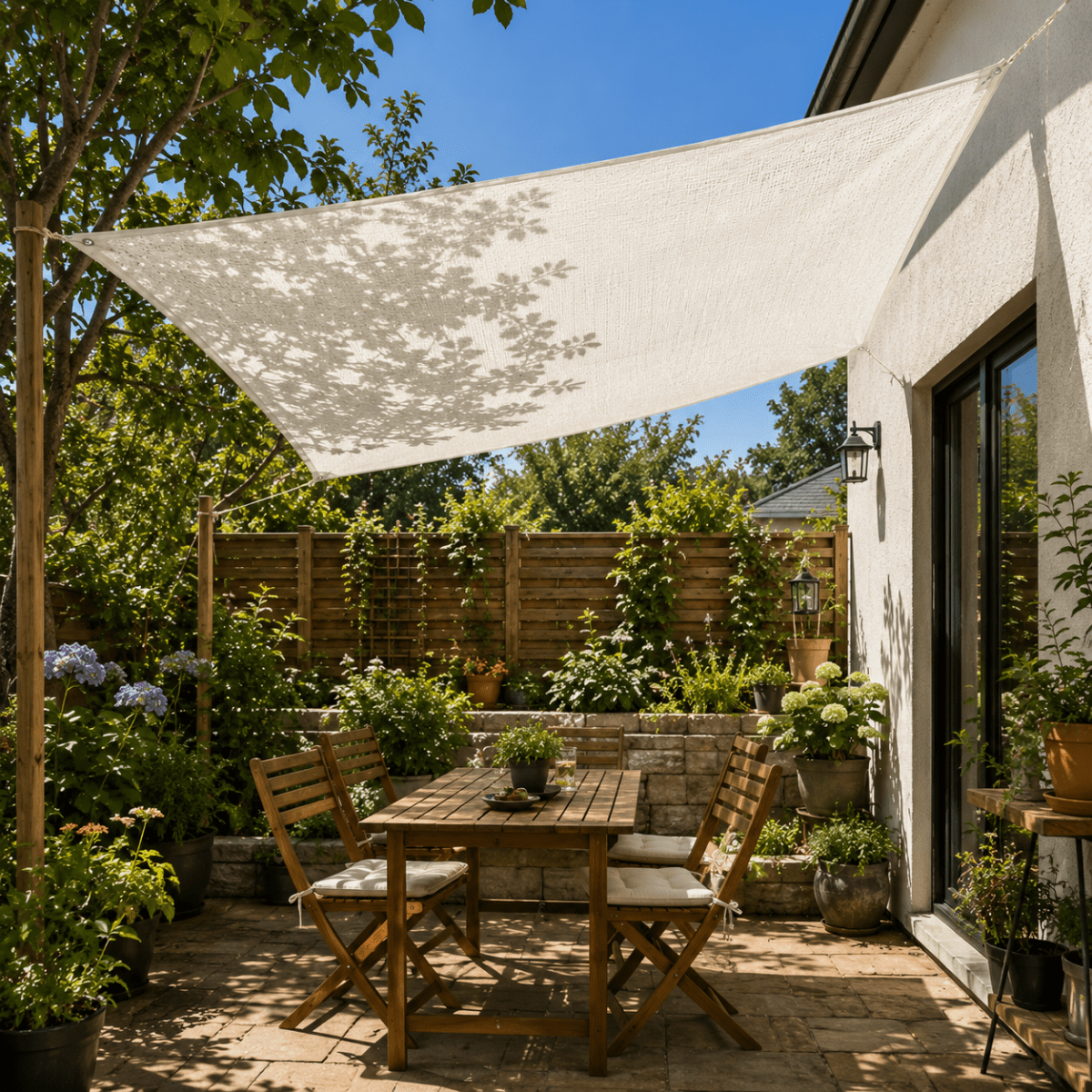 Stínící síť pro terasu, balkon a dvůr
