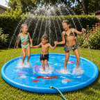 Inflatable Water Play Mat for Fun Outdoor Enjoyment