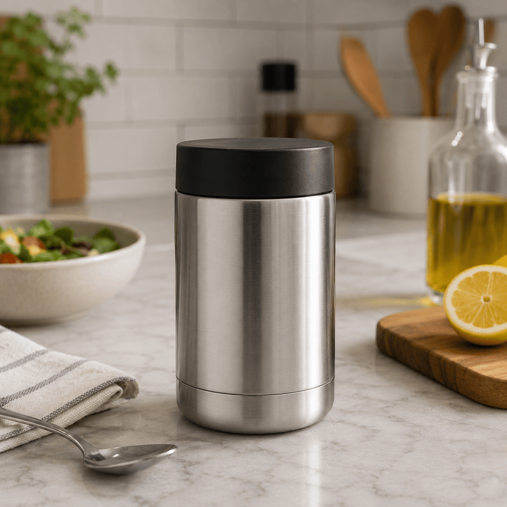 Stainless steel can holder for perfect drink cooling on the go