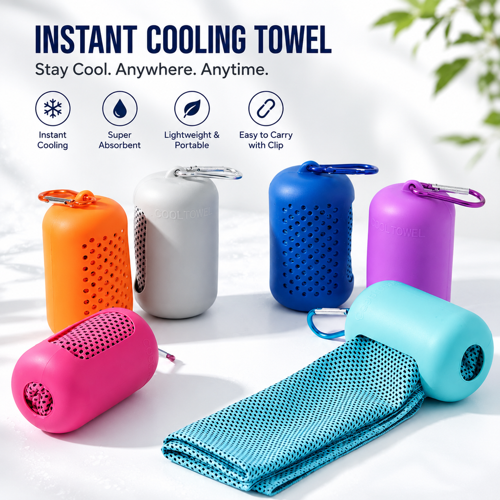 ChillWrap Kühlendes Handtuch für den Nacken – Für Sport und den Außenbereich