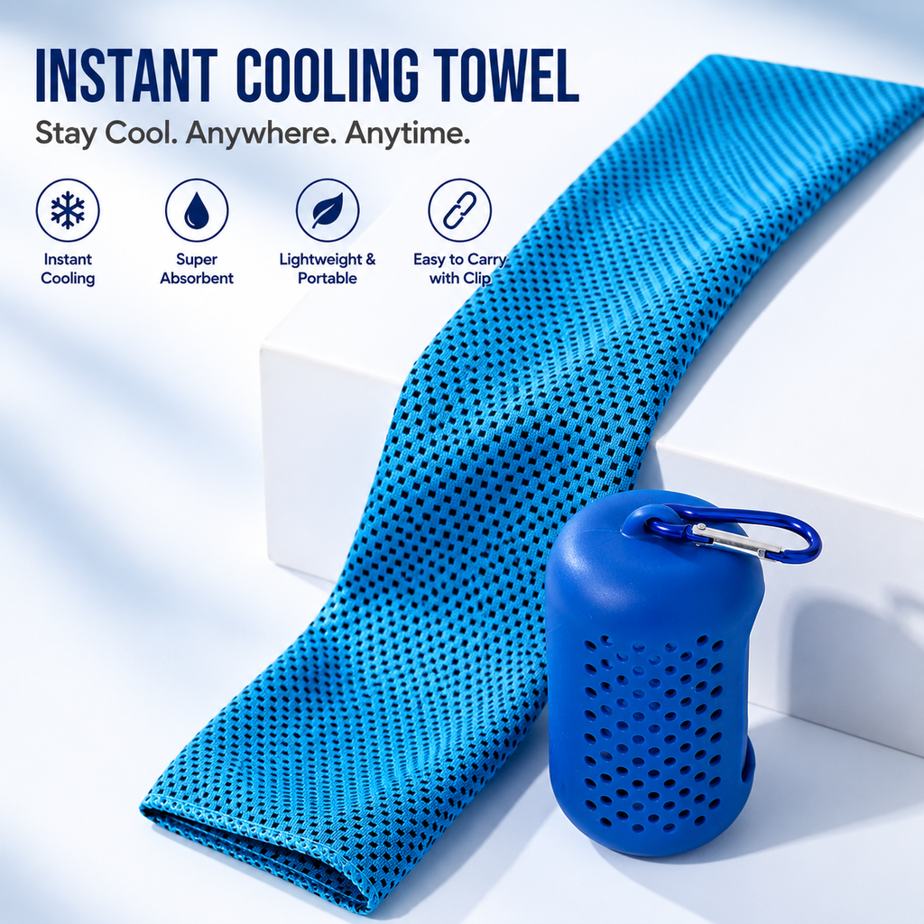 ChillWrap Kühlendes Handtuch für den Nacken – Für Sport und den Außenbereich