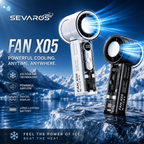 BreezeGo 3000mAh USB-C Handheld, Portable Fan for Personal Cooling on Travel and Outdoors