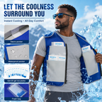 Gilet de Refroidissement ArcticCore avec Packs de Glace Ajustable pour Travail en Plein Air et Sports