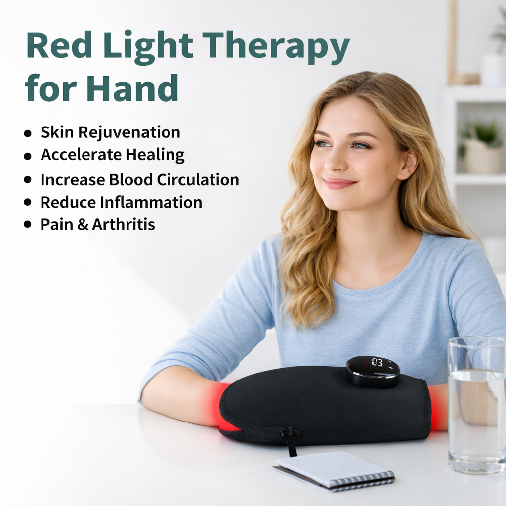 Kabelloser Dual-Lichttherapie-Handschuh für Handverspannungen und täglichen Komfort