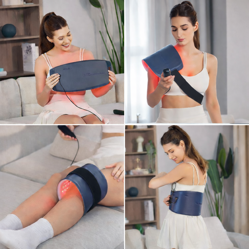 Wireless Red Light Therapy Pad & Belt – 660nm & 850nm Relief for Muscles, Joints & Pets
