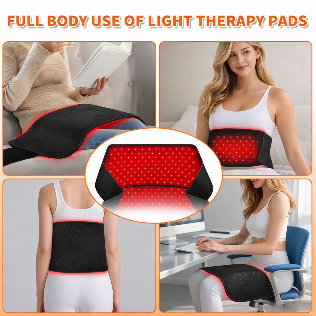 Rood- en Nabij-Infrarood Lichttherapie Pad – 250 LED's, 30W Volledige Lichaam Herstel