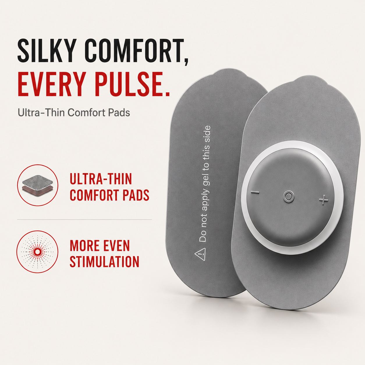 Wireless TENS & EMS Unit – Portable Muscle Relief with 6 Modes & 16 Intensity Levels