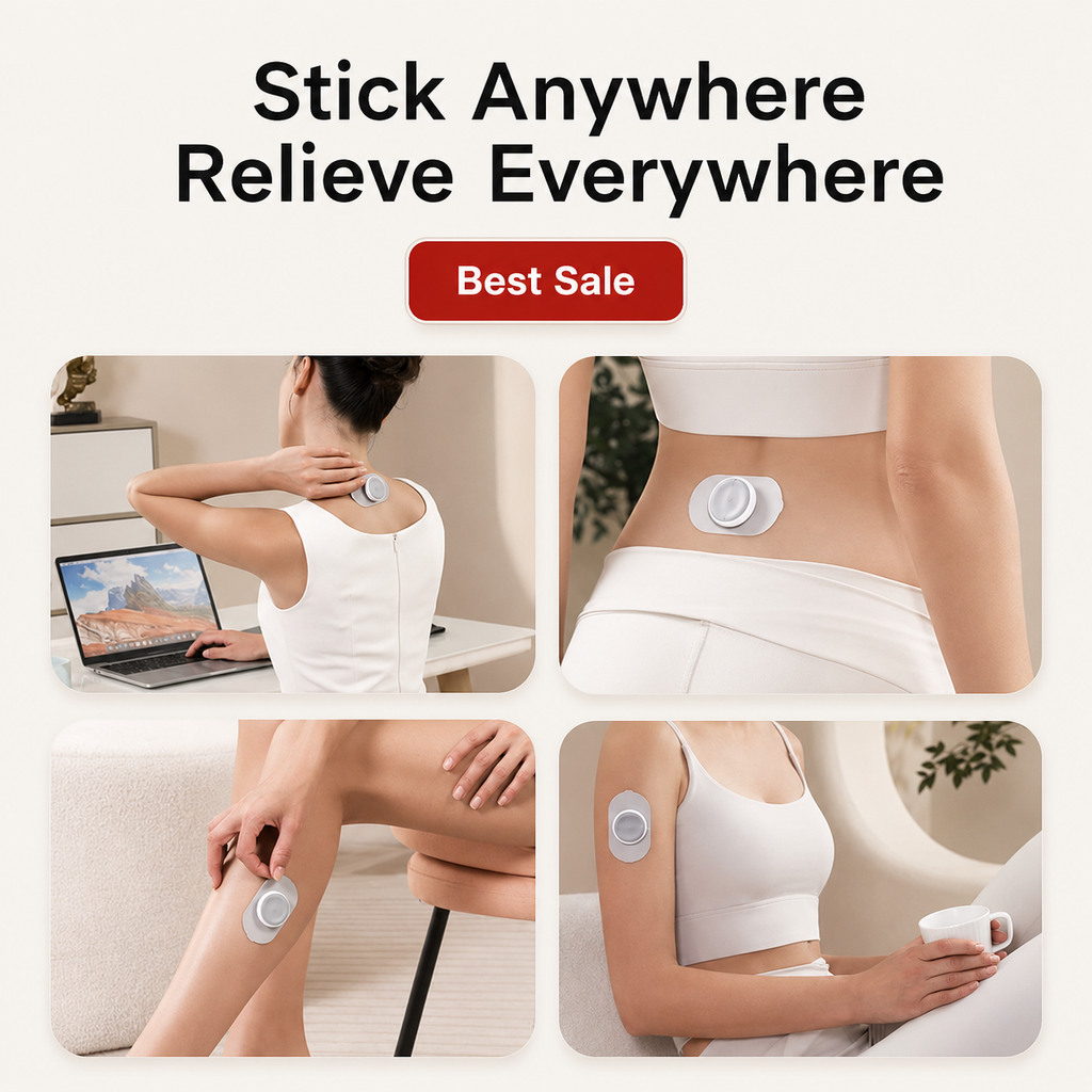 Wireless TENS & EMS Unit – Portable Muscle Relief with 6 Modes & 16 Intensity Levels