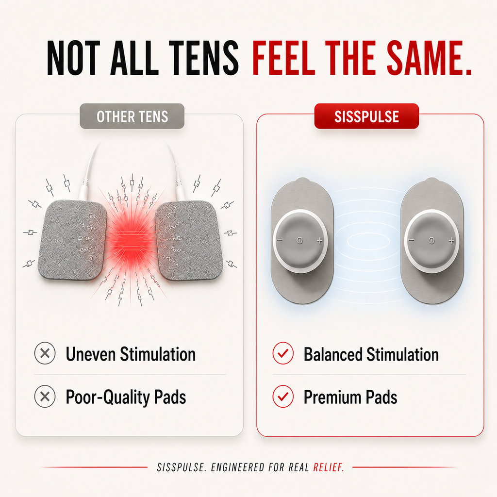 Wireless TENS & EMS Unit – Portable Muscle Relief with 6 Modes & 16 Intensity Levels