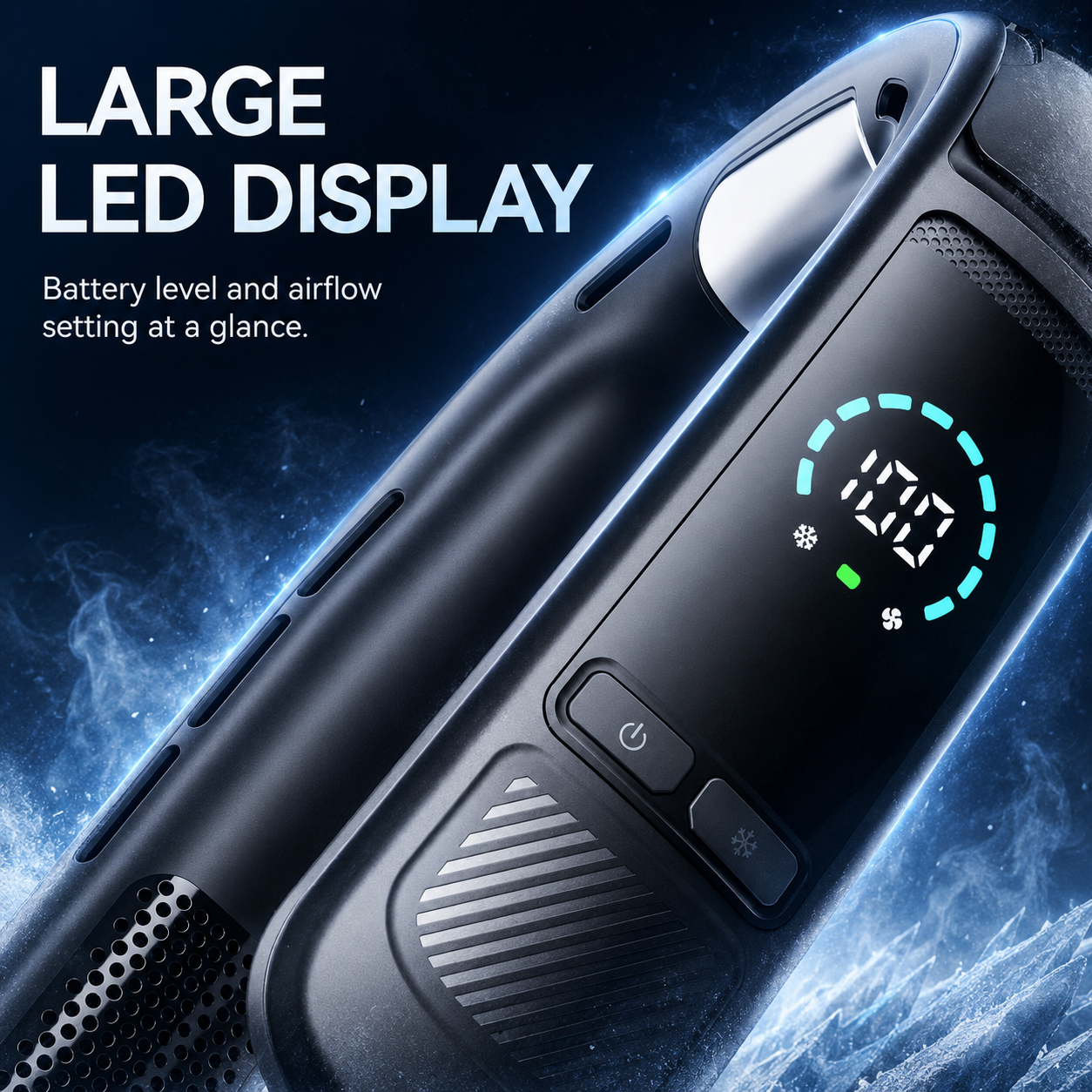 Resta Fresco Ovunque – Ventilatore da Collo Indossabile con Raffreddamento TEC e Batteria da 6000mAh
