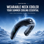 Resta Fresco Ovunque – Ventilatore da Collo Indossabile con Raffreddamento TEC e Batteria da 6000mAh