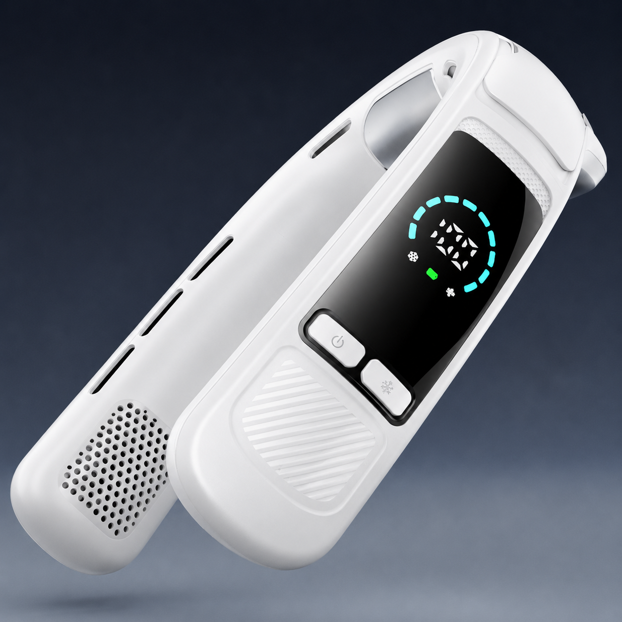 Resta Fresco Ovunque – Ventilatore da Collo Indossabile con Raffreddamento TEC e Batteria da 6000mAh
