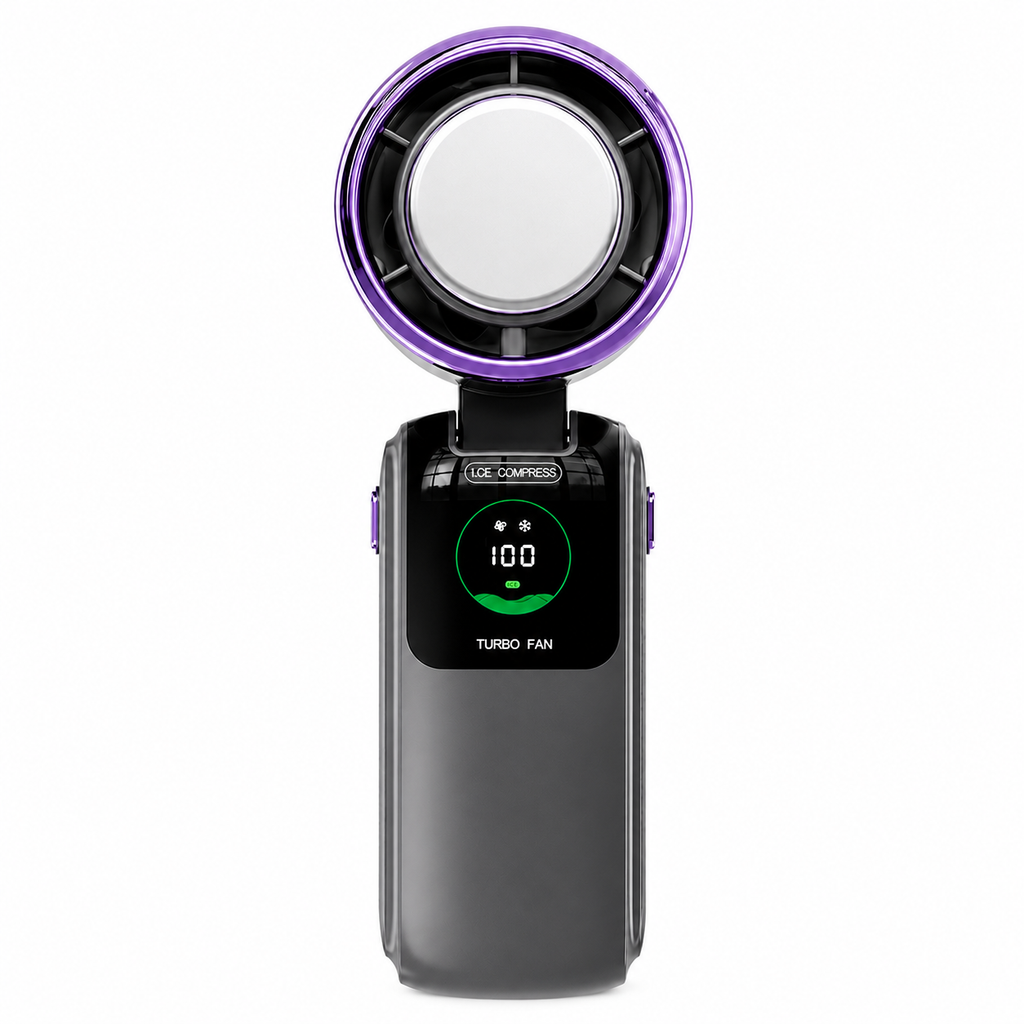 Cool On The Go – Faltbarer Hand- und Halsventilator mit TEC Ice-Cool Platte