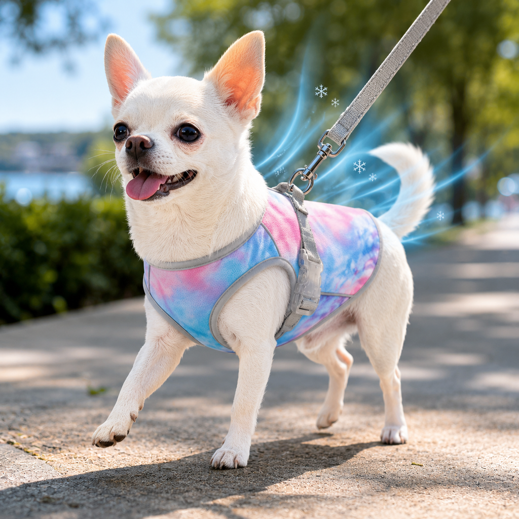 Hundekühlweste mit UV-Schutz, atmungsaktiv und leicht für alle Rassen S-XXL