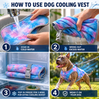 Hundekühlweste mit UV-Schutz, atmungsaktiv und leicht für alle Rassen S-XXL