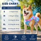 Hundekühlweste mit UV-Schutz, atmungsaktiv und leicht für alle Rassen S-XXL