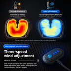 Chladicí polštářek na sedadlo auta s 10 ventilátory, USB 12V/24V větraný sedák