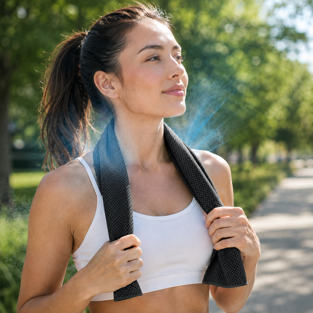 ChillWrap Kühlendes Handtuch für den Nacken – Für Sport und den Außenbereich