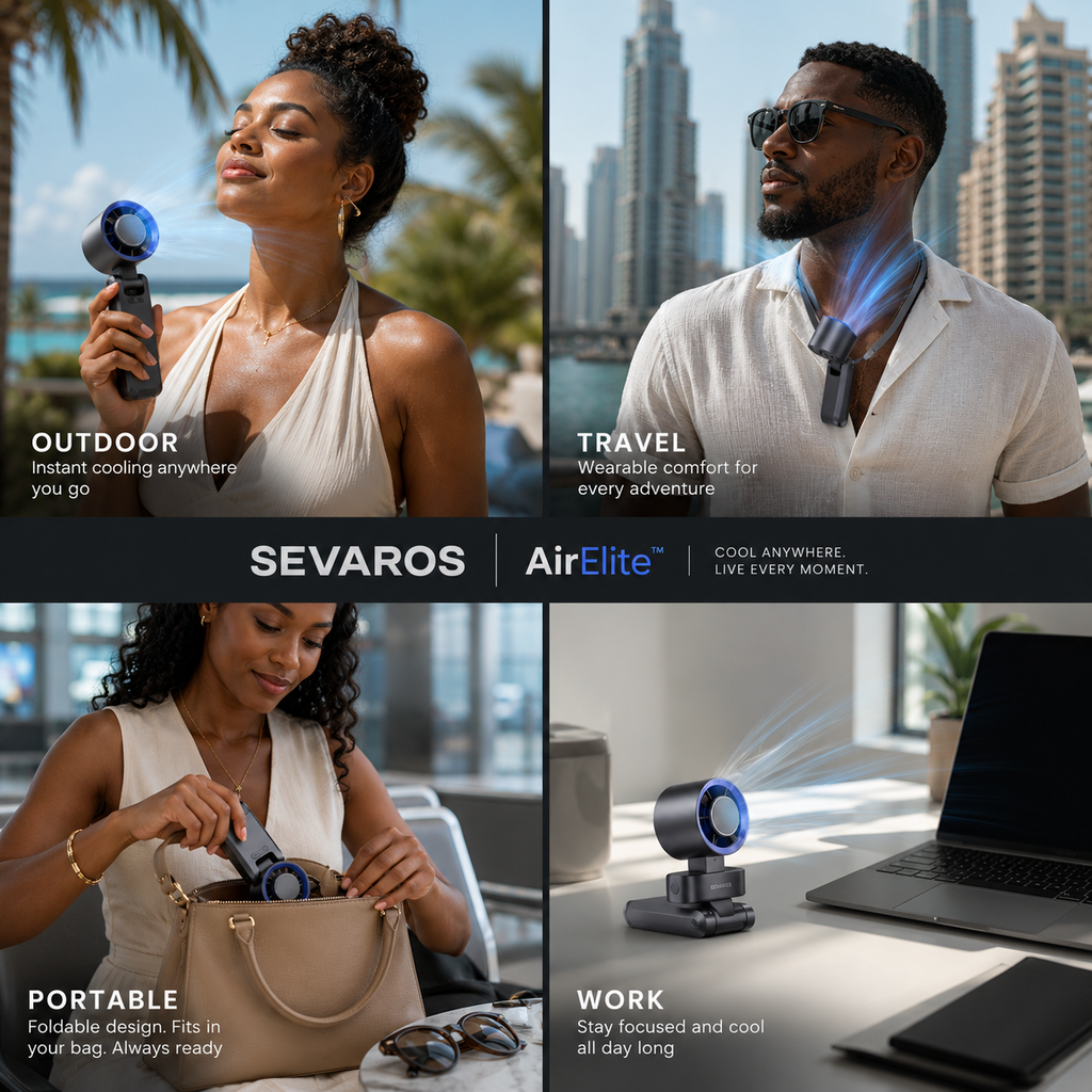 Rechargeable USB-C Handheld Fan For Travel Outdoor Office And Gym