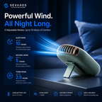 NeckDrift Bladeless Neck Fan Rechargeable 1800mAh USB Portable Cooling For Sports