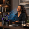 AirCirculate ポータブルワイヤレスUSBファン 家庭用・オフィス・寝室・寮の冷却用