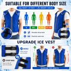 Gilet de Refroidissement ArcticCore avec Packs de Glace Ajustable pour Travail en Plein Air et Sports