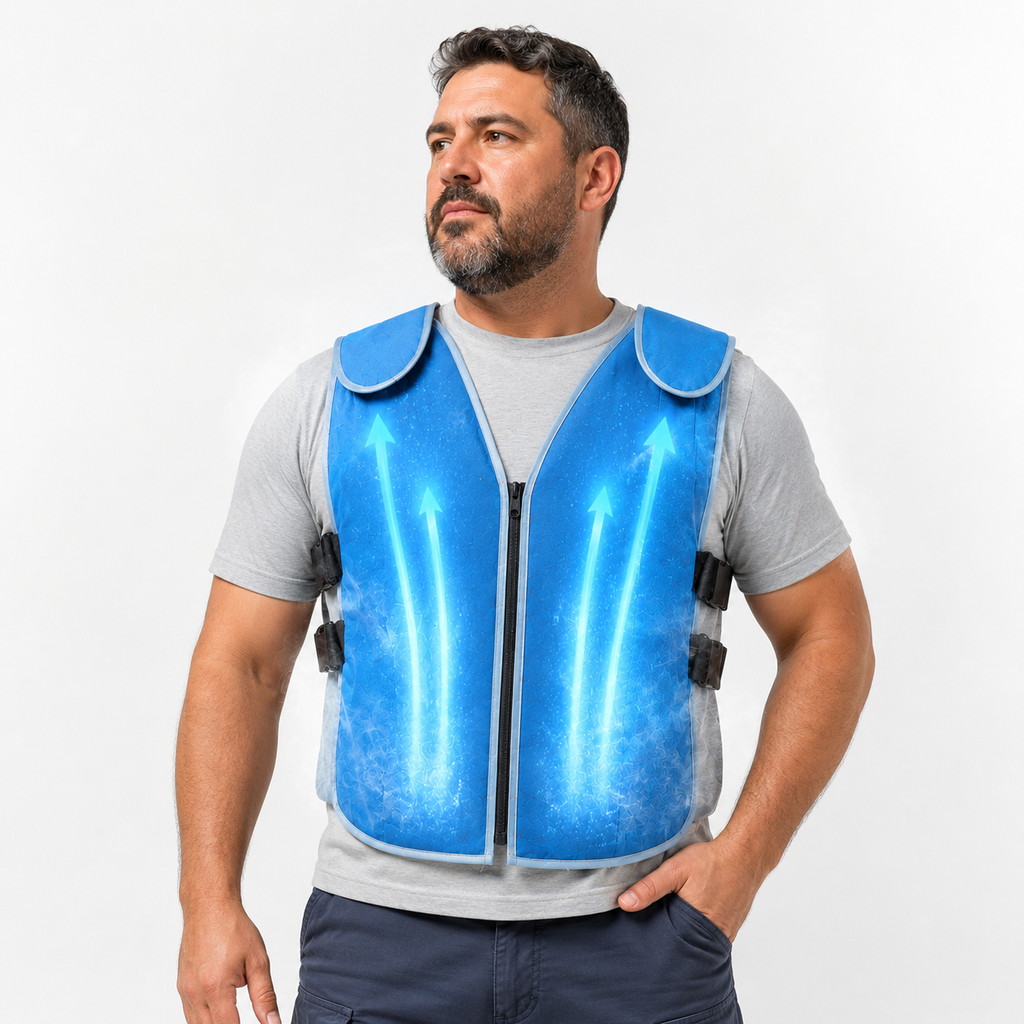 Gilet de Refroidissement ArcticCore avec Packs de Glace Ajustable pour Travail en Plein Air et Sports