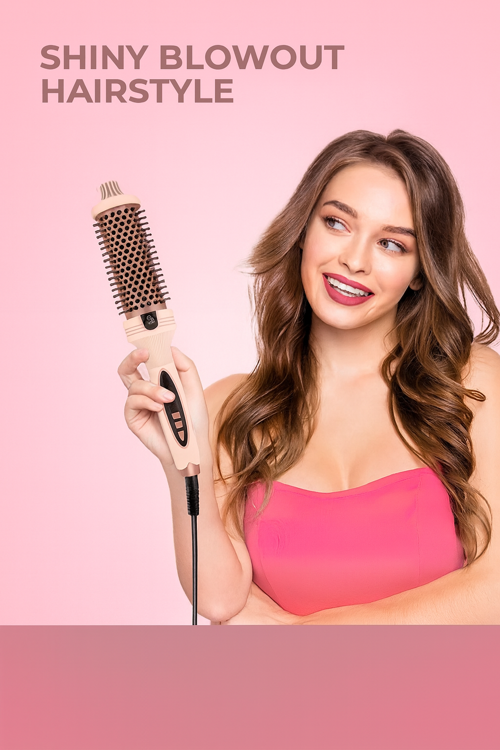 IonGlow 3-in-1 Thermal Brush | Negative Ion Blowouts, Waves & Frizz-Free Shine