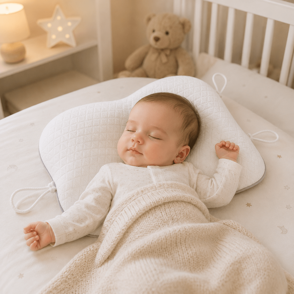 Ergonomic Baby Pillow for Balanced Comfort & Gentle Positioning