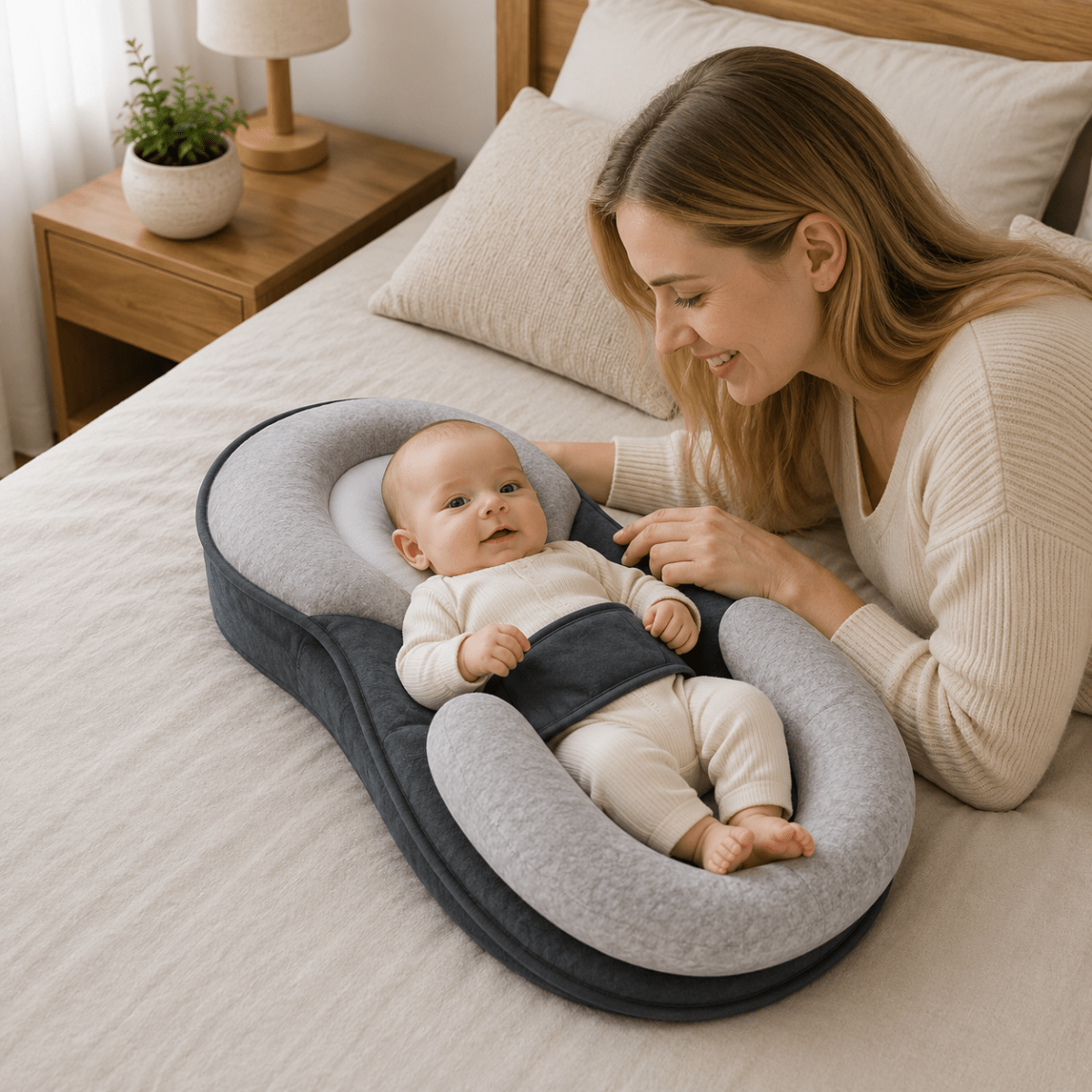 Ergonomic Baby Pillow for Gentle Support & Peaceful Sleep