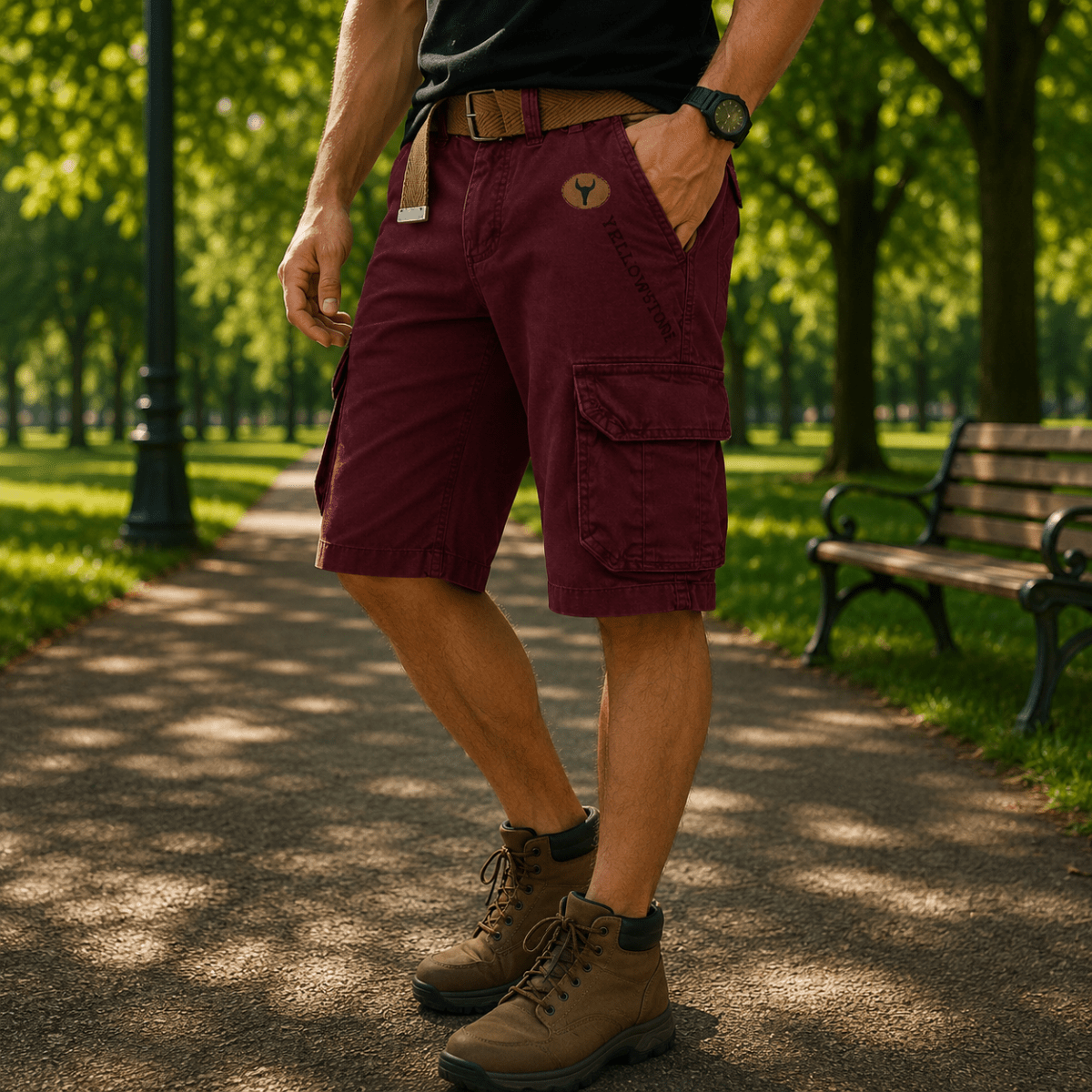Comfortable Utility Cargo Shorts for Men with Plenty of Storage