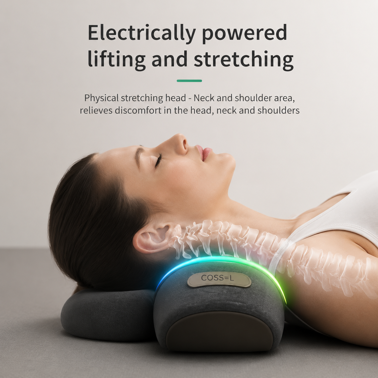 Ergonomic Heated Neck Massager for Tension Relief