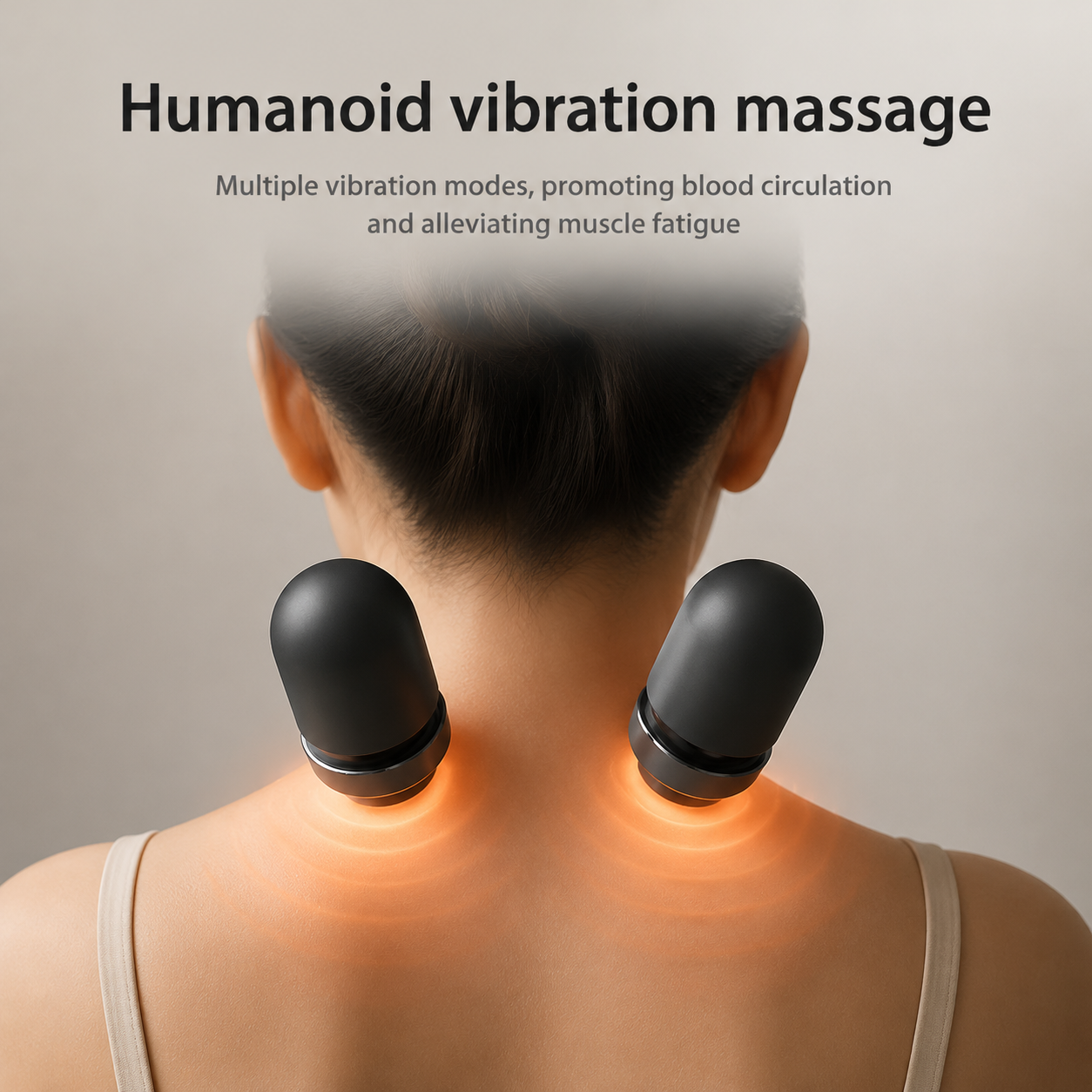 Ergonomic Heated Neck Massager for Tension Relief