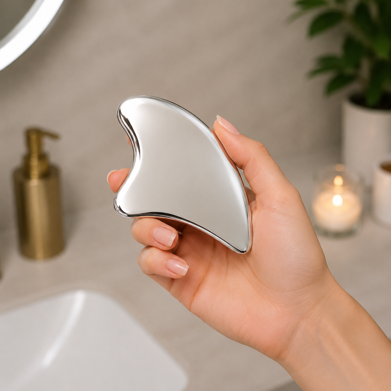 Stainless Steel Gua Sha Tool for Lymphatic Drainage