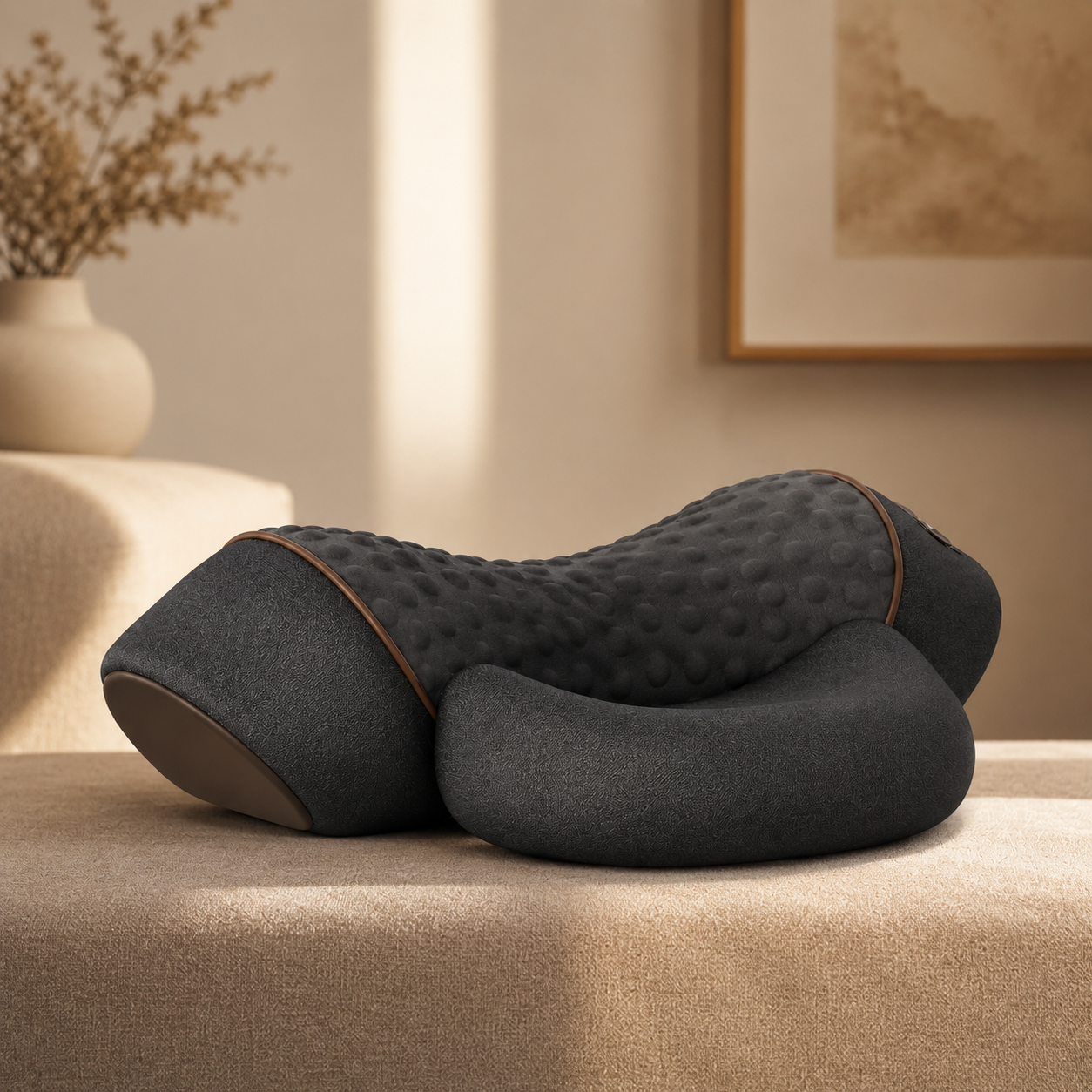 Ergonomic Heated Neck Massager for Tension Relief