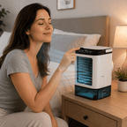 Portable Cooling Fan with Refreshing Spray Function