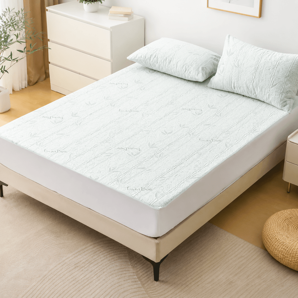 Cooling fitted sheet for fresh sleep comfort