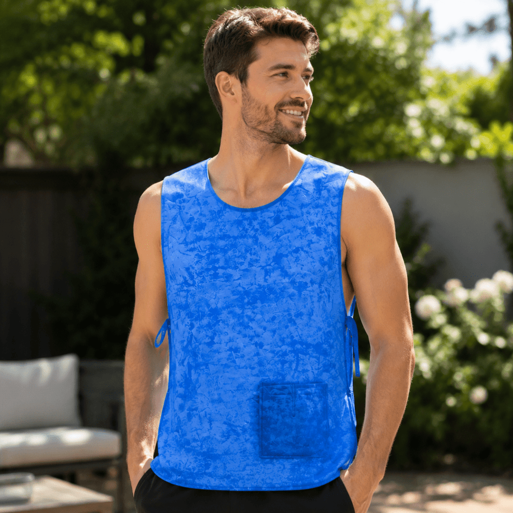 Cooling vest for refreshing comfort in summer heat