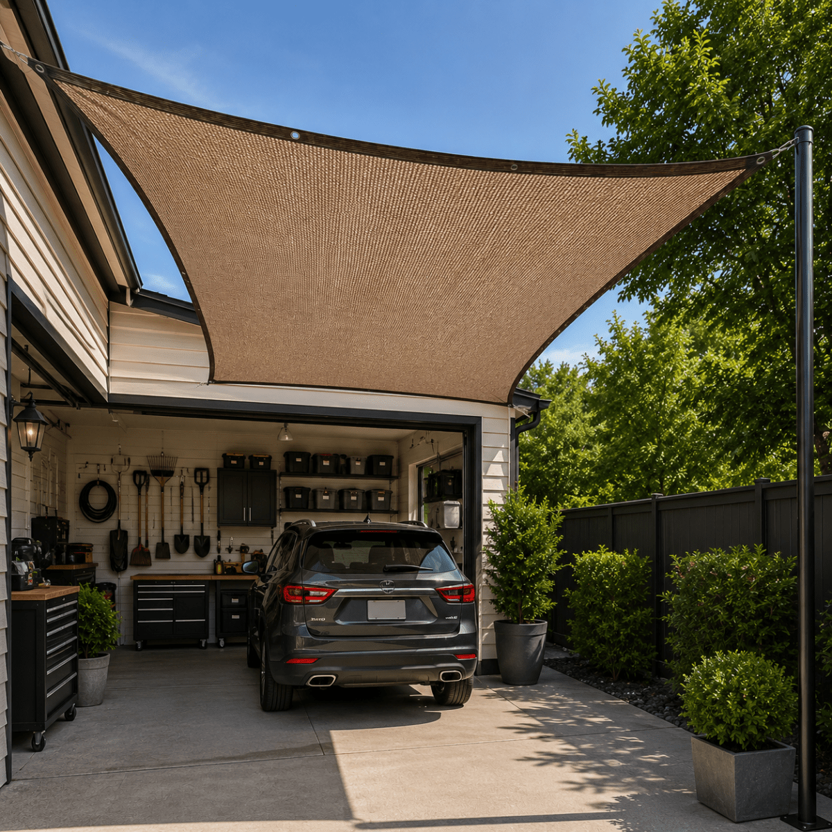 Shading solution for plants and outdoor comfort